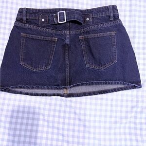 Refrain Dark Blue Denim Skirt